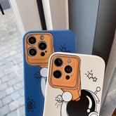 Spaceman Fernglas Stoßfeste Schutzhülle, Für iPhone 13 mini, Für iPhone 13, Für iPhone 13 Pro, Für iPhone 13 Pro Max, Für iPhone 12 mini, Für iPhone 12, Für iPhone 12 Pro, Für iPhone 12 Pro Max, Für iPhone 11, Für iPhone 11 Pro